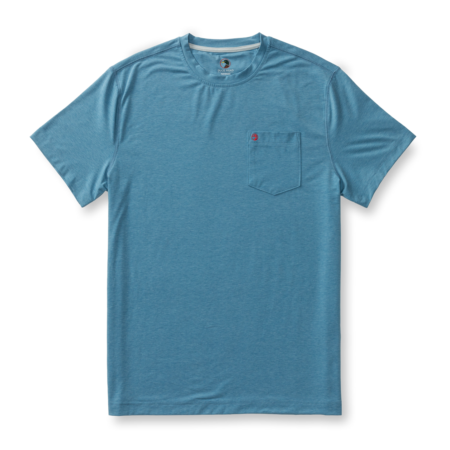 Duck Head Windward Performance T-Shirt - Sunwashed Blue Heather