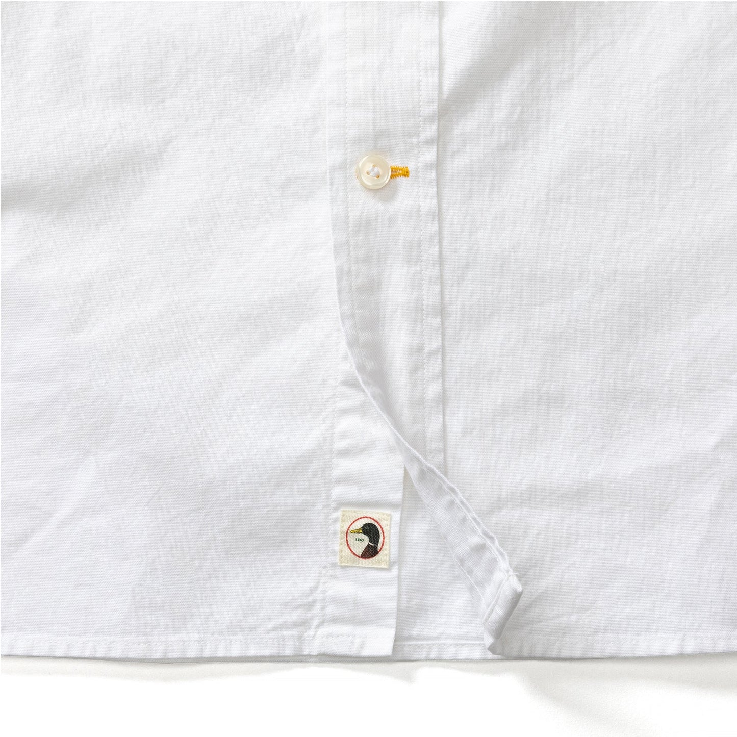 Duck Head Cotton Oxford Sport Shirt - Morris Solid - White