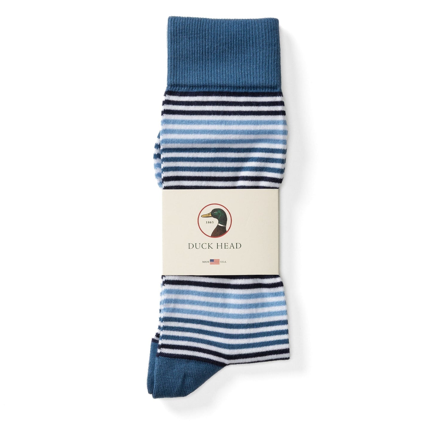 Duck Head Multi Striped Sock - Blue Horizon