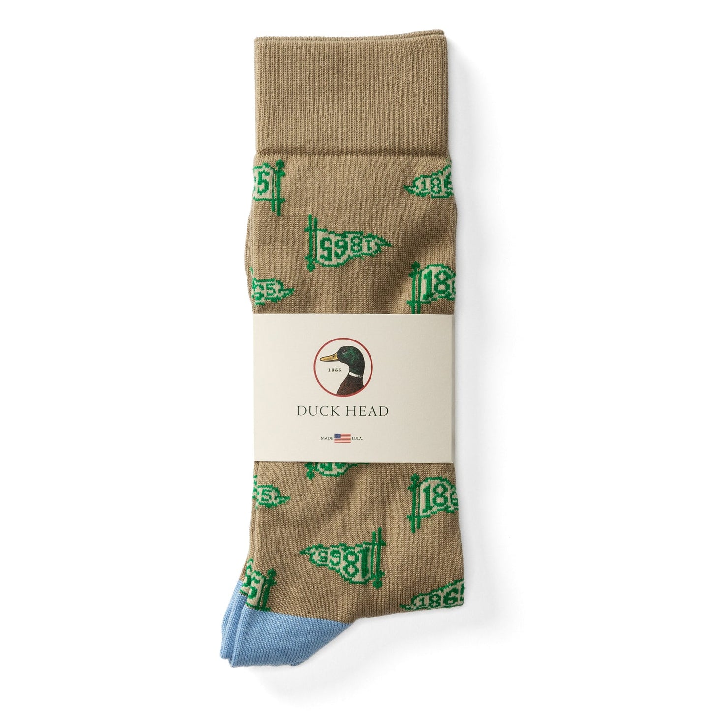 Duck Head 1865 Pennant Sock - Khaki
