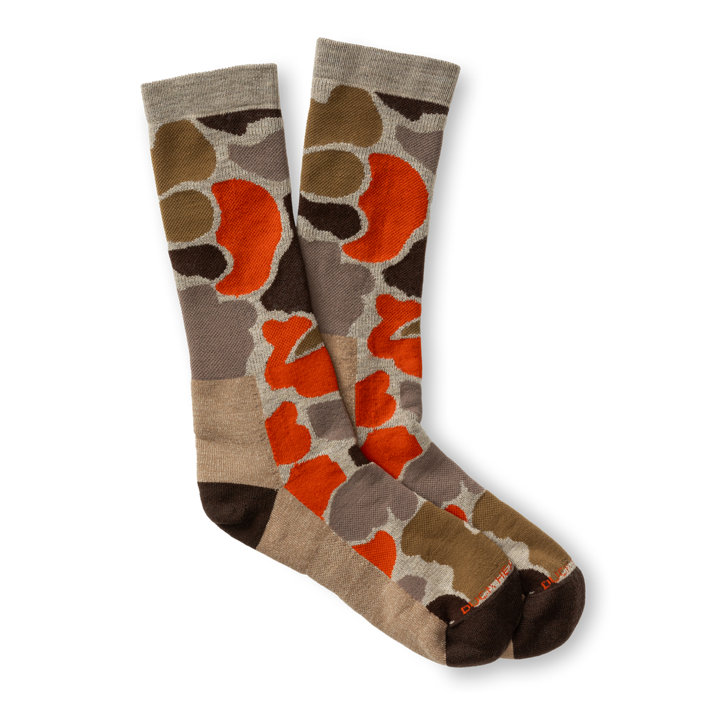 Duck Head Camo Merino Wool Sporting Sock - Khaki