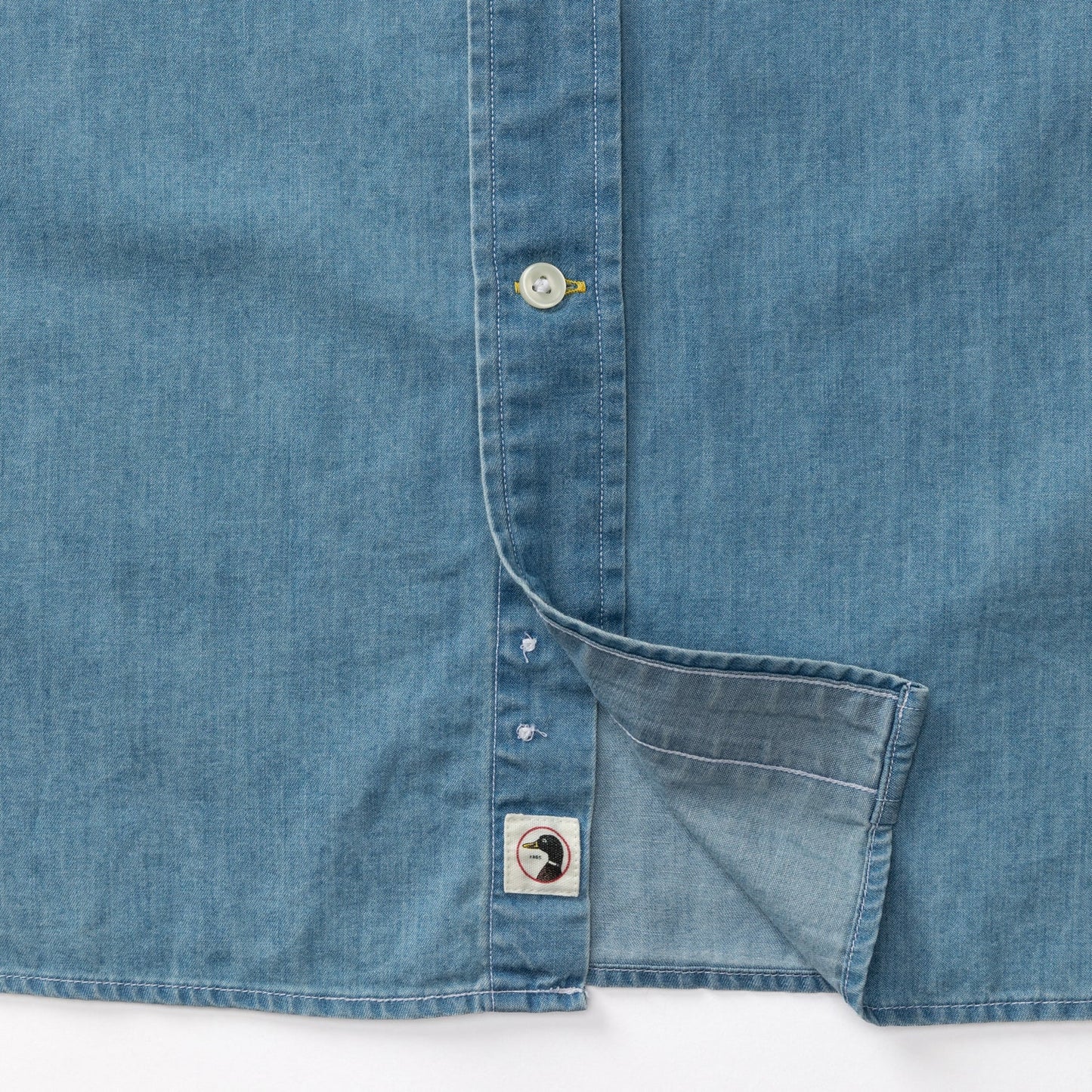 Duck Head Denim Twill Sport Shirt - Dustin Solid - Denim