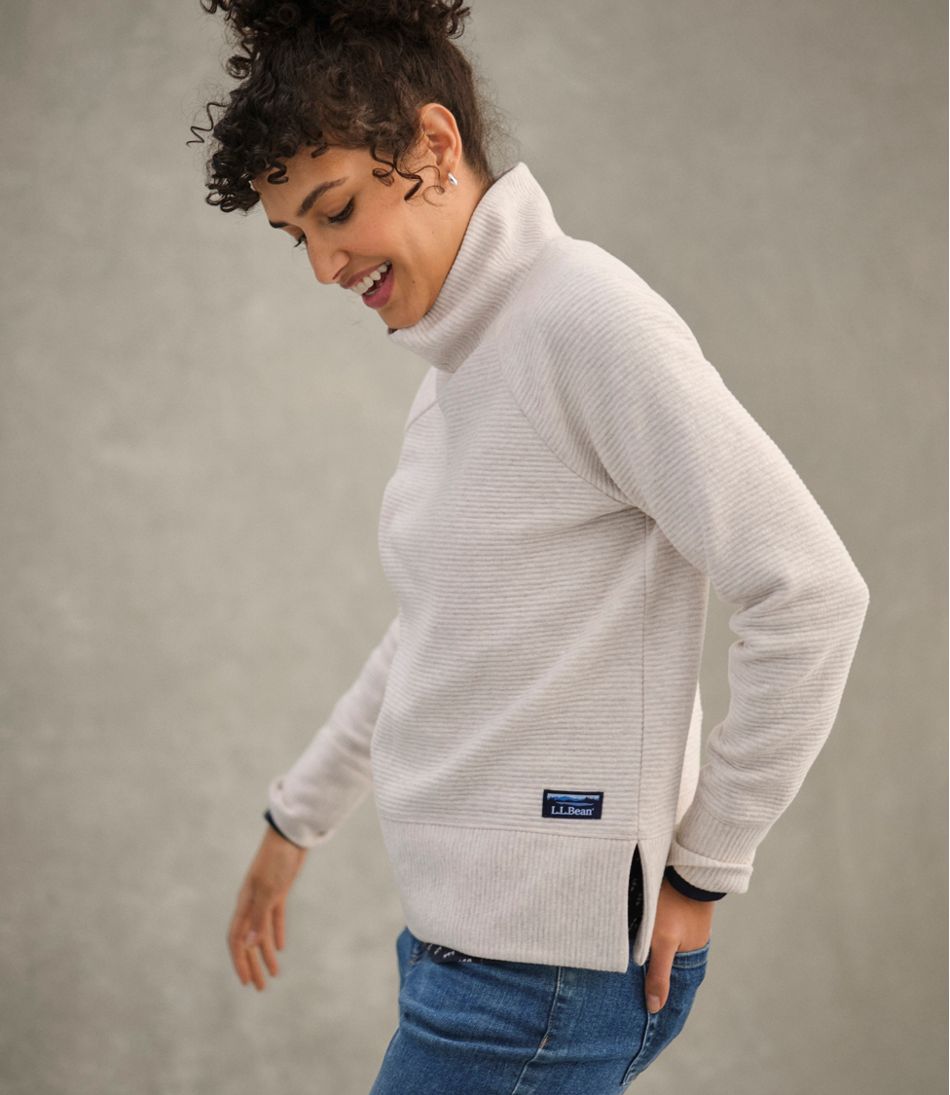 Women's Lakewashed Double-Knit Funnelneck | L.L.Bean sale