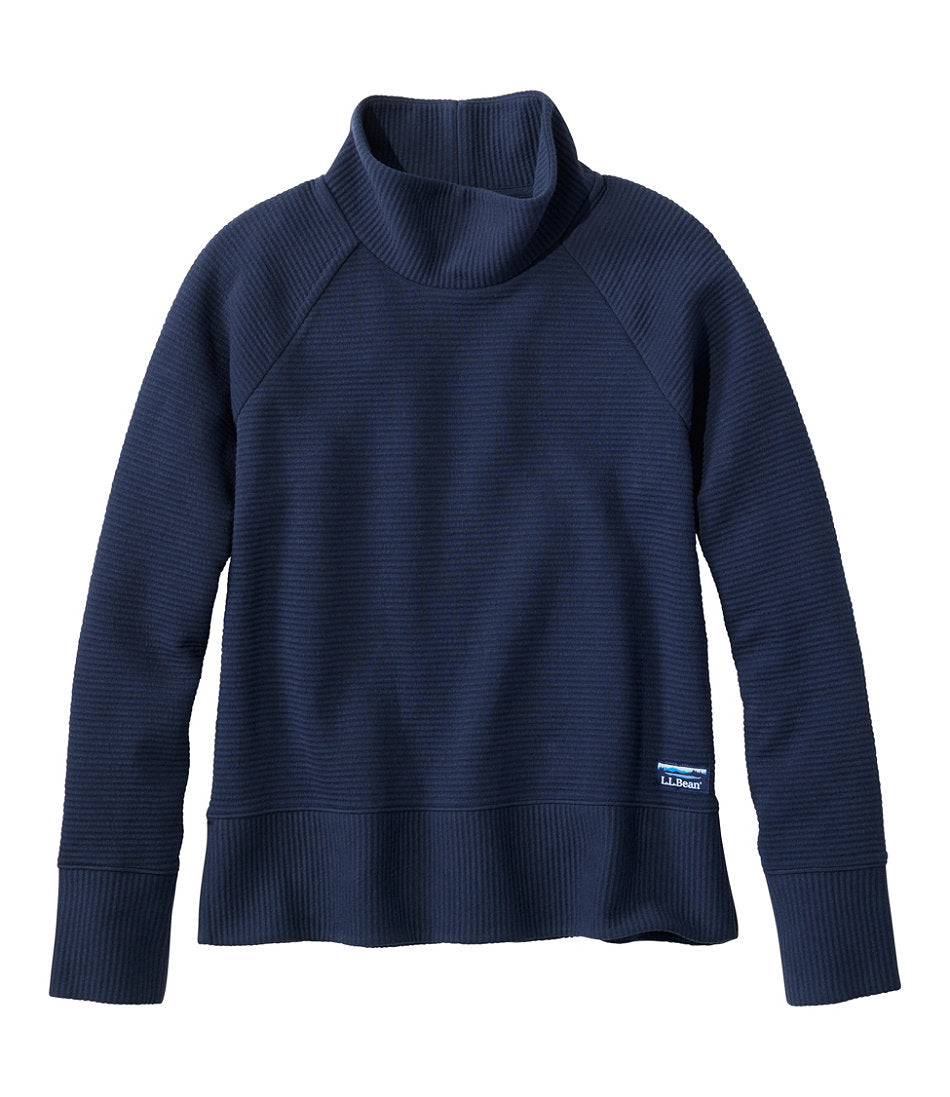 Women's Lakewashed Double-Knit Funnelneck | L.L.Bean sale