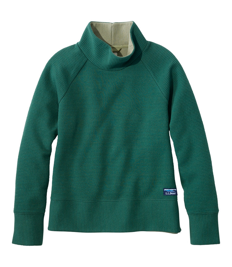 Women's Lakewashed Double-Knit Funnelneck | L.L.Bean sale