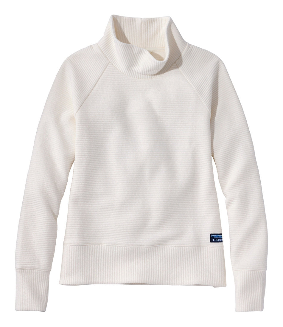 Women's Lakewashed Double-Knit Funnelneck | L.L.Bean sale