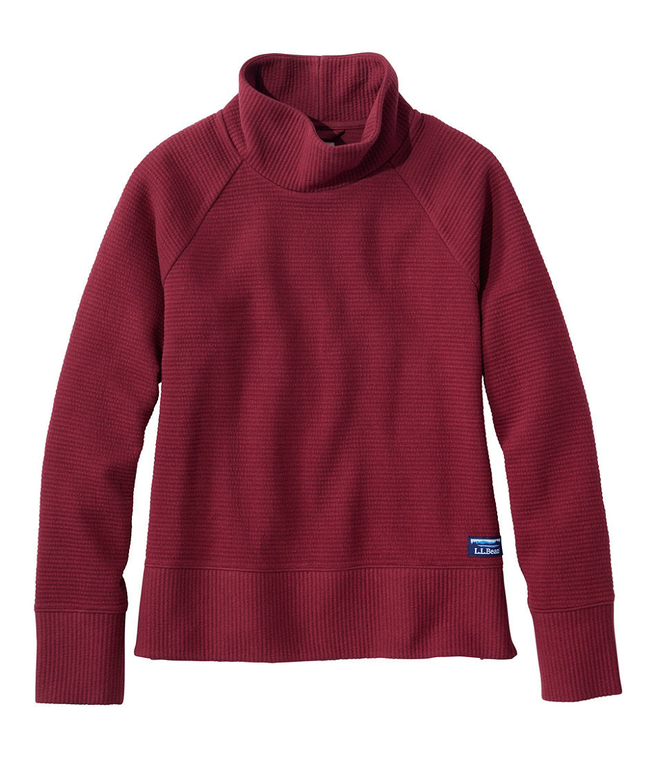 Women's Lakewashed Double-Knit Funnelneck | L.L.Bean sale