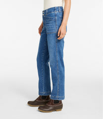 Women's 1912 Field Denim Pants, Mid-Rise Ankle Utility | L.L.Bean outlet