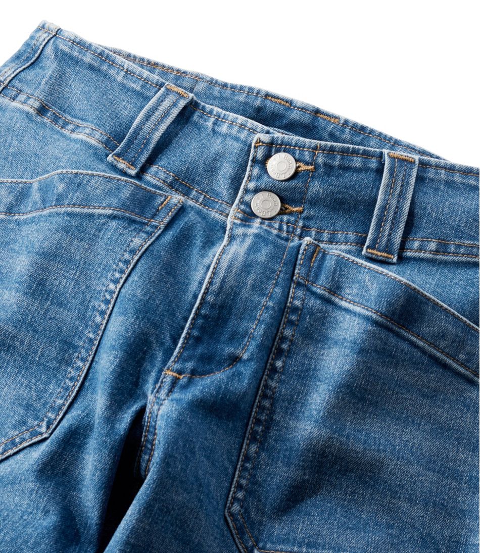 Women's 1912 Field Denim Pants, Mid-Rise Ankle Utility | L.L.Bean outlet