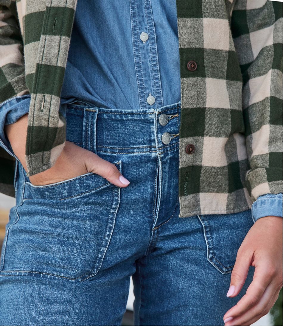 Women's 1912 Field Denim Pants, Mid-Rise Ankle Utility | L.L.Bean outlet