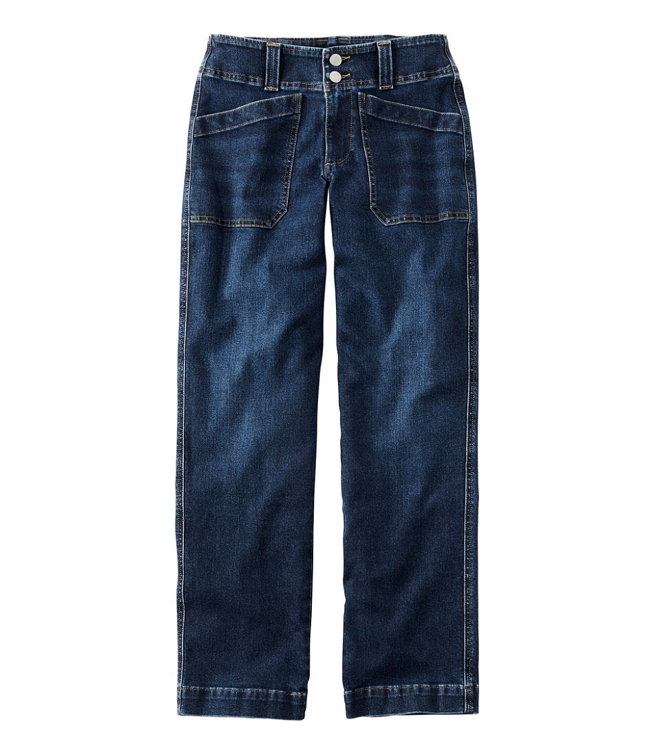 Women's 1912 Field Denim Pants, Mid-Rise Ankle Utility | L.L.Bean outlet