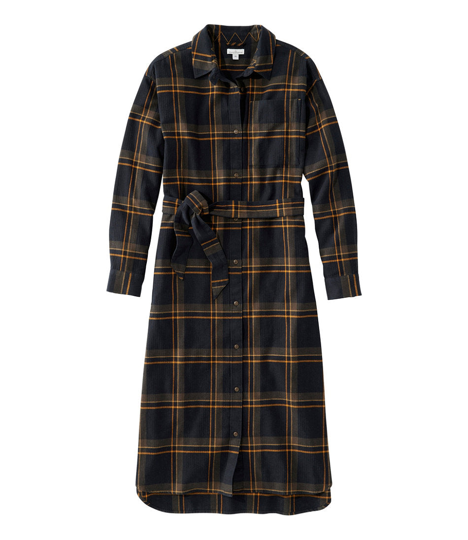 Women's Signature Camp Flannel Midi Dress | L.L.Bean for sale