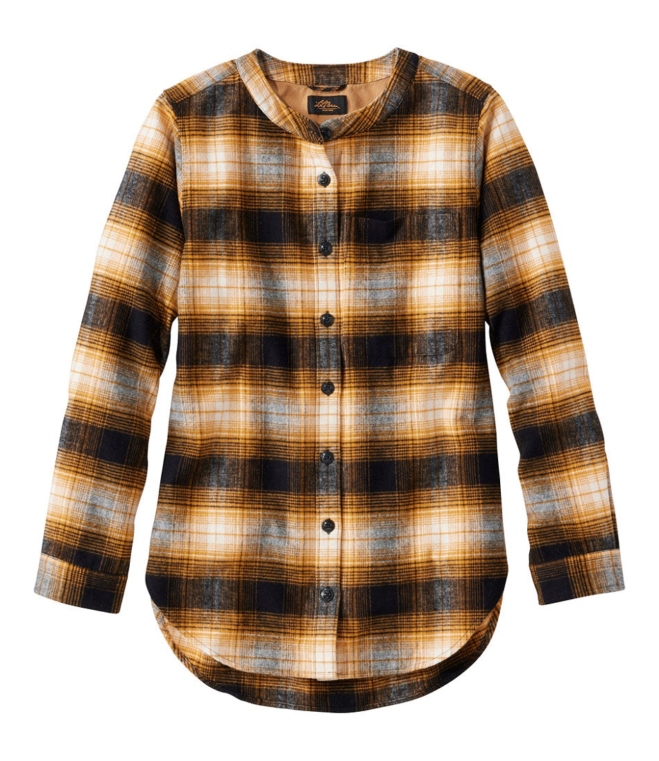 Women's Signature 1933 Collarless Chamois Tunic, Plaid | L.L.Bean outlet