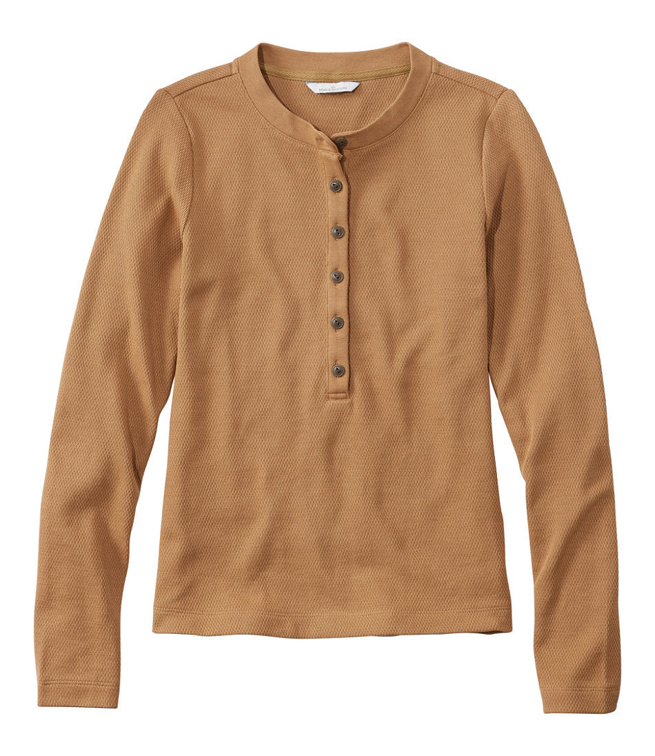 Women's Signature Premium Thermal Tops, Long-Sleeve Henley Shirt | L.L.Bean sale