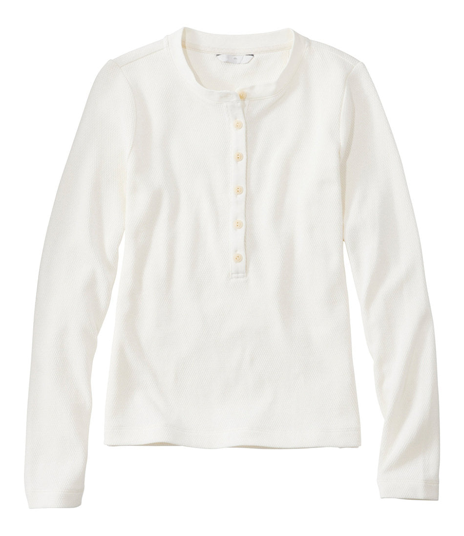 Women's Signature Premium Thermal Tops, Long-Sleeve Henley Shirt | L.L.Bean sale