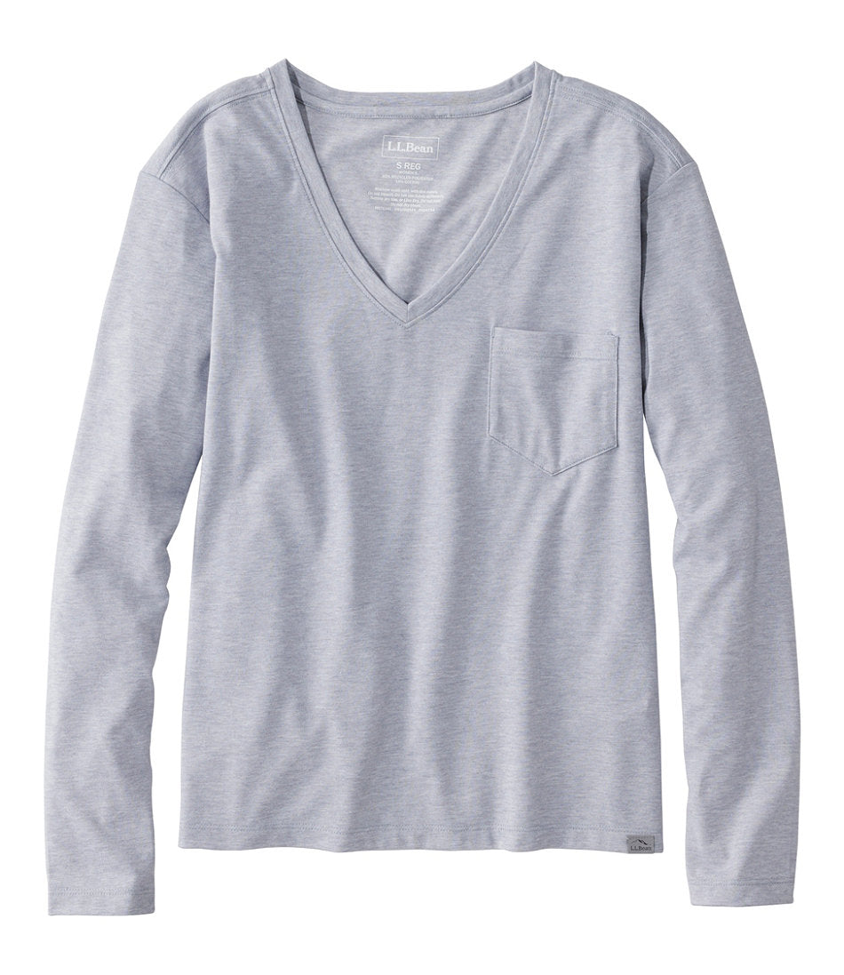 Women's Vista Camp V-Neck Pocket Tee, Long-Sleeve | L.L.Bean discount