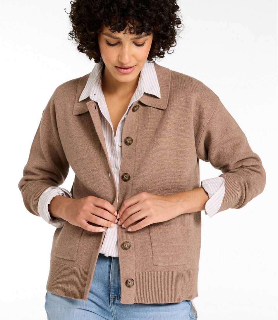 Women's Wicked Soft Cotton/Cashmere Cardigan | L.L.Bean online
