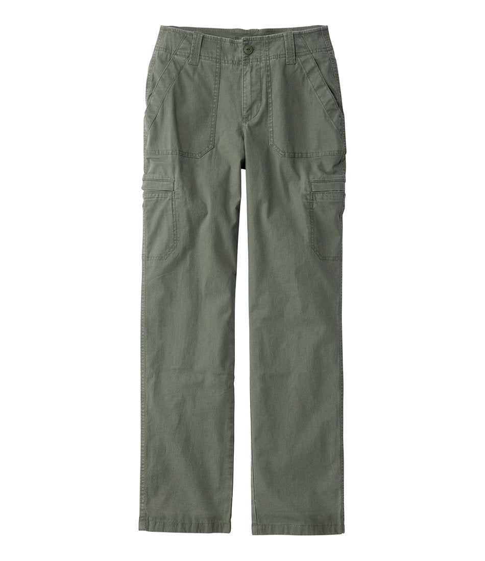 Women's 207 Vintage Cotton Canvas Pants, Mid-Rise Straight-Leg Cargo Lined | L.L.Bean outlet