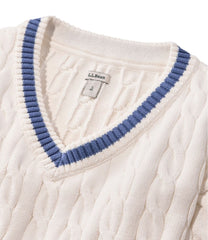 Women's The Original Double L® Sweater, Cable V-Neck | L.L.Bean sale