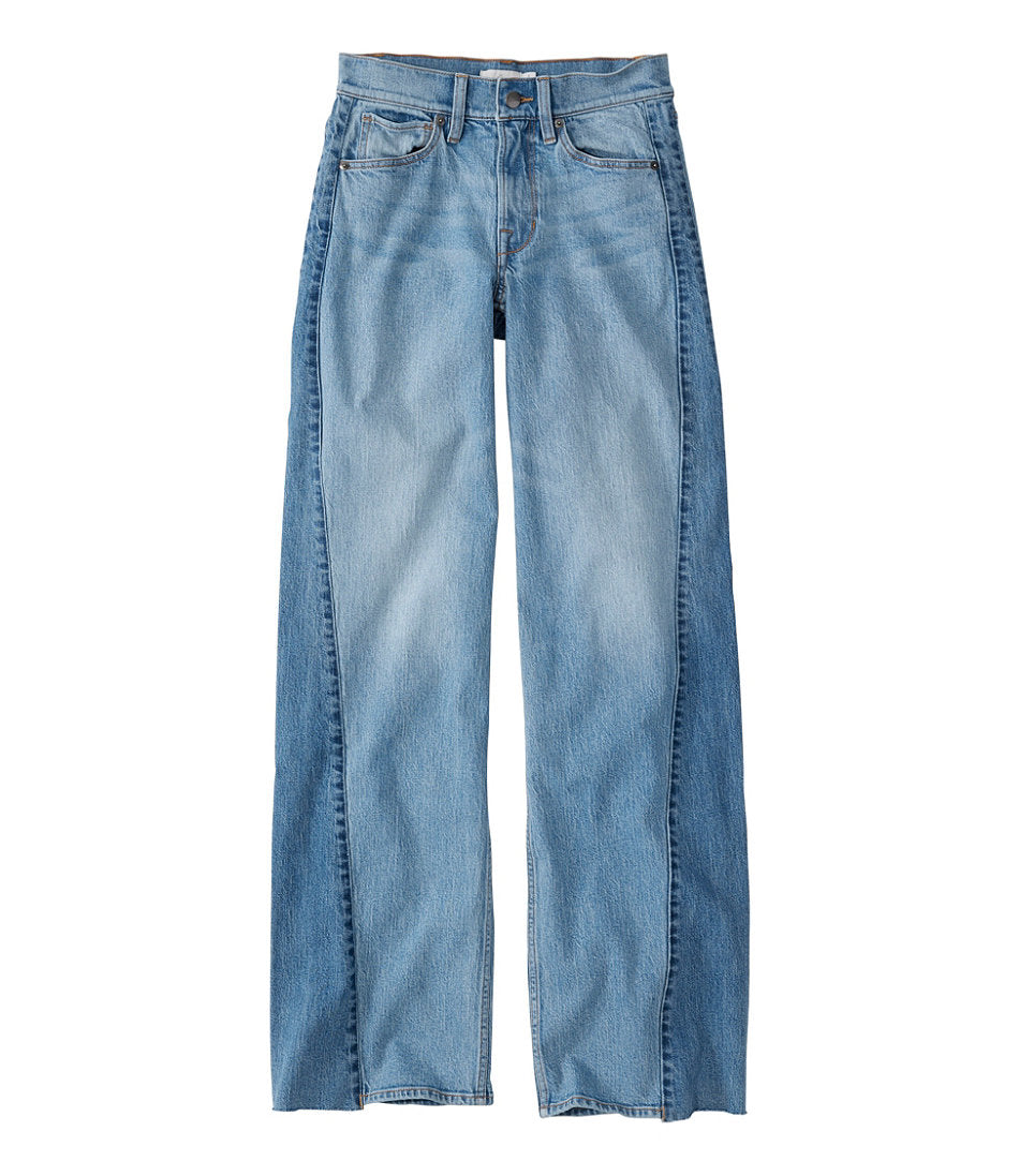 Women's Signature 1912 Premium Jeans, High-Rise Relaxed Wide-Leg | L.L.Bean on sale