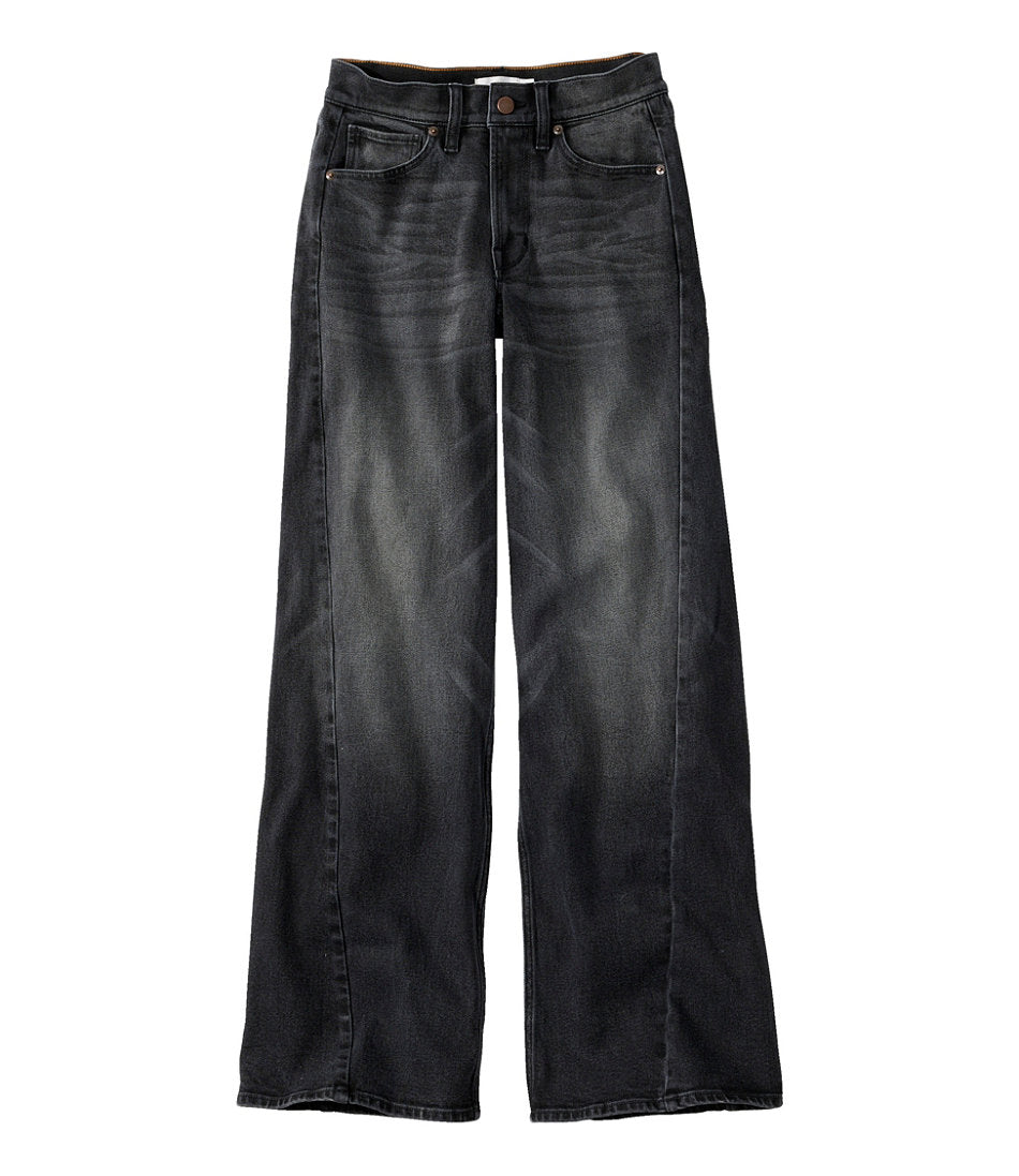Women's Signature 1912 Premium Jeans, High-Rise Relaxed Wide-Leg | L.L.Bean on sale