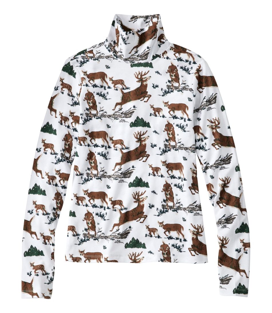Women's Signature Lightweight Cotton Turtleneck, Novelty | L.L.Bean online