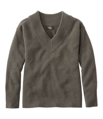 Women's Signature Premium Essential Cashmere Sweater, Relaxed V-Neck | L.L.Bean for sale