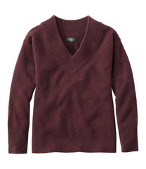 Women's Signature Premium Essential Cashmere Sweater, Relaxed V-Neck | L.L.Bean for sale
