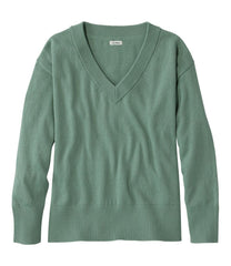 Women's Cotton/Cashmere Sweater, V-Neck | L.L.Bean on sale