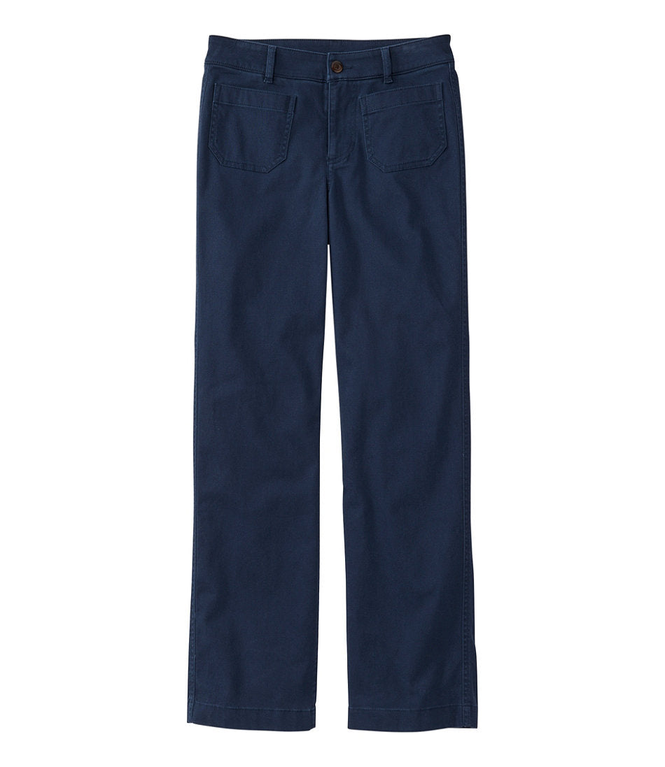 Women's Comfort Stretch Patch Pocket Pants, Mid-Rise Wide Straight-Leg Chino | L.L.Bean near me