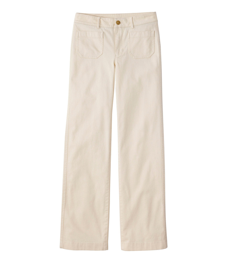 Women's Comfort Stretch Patch Pocket Pants, Mid-Rise Wide Straight-Leg Chino | L.L.Bean near me
