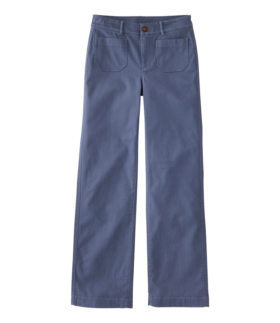 Women's Comfort Stretch Patch Pocket Pants, Mid-Rise Wide Straight-Leg Chino | L.L.Bean near me