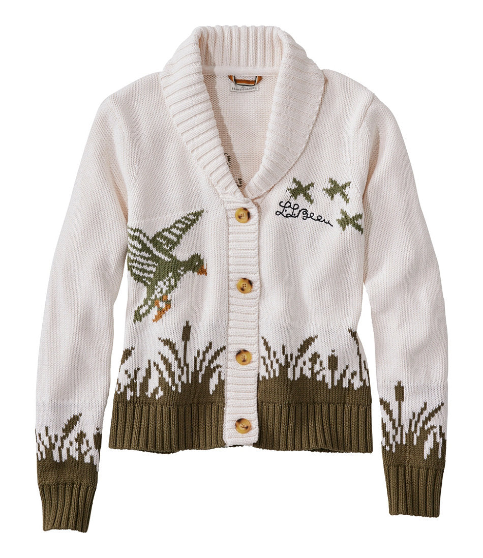 Women's Signature Original Cotton Sweater, Shawl Cardigan Novelty | L.L.Bean discount