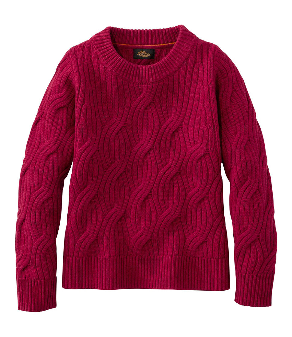Women's Signature Premium Cashmere Cable Sweater, Crewneck | L.L.Bean near me
