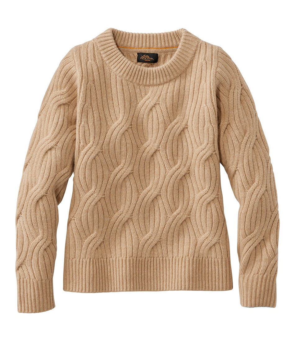 Women's Signature Premium Cashmere Cable Sweater, Crewneck | L.L.Bean near me