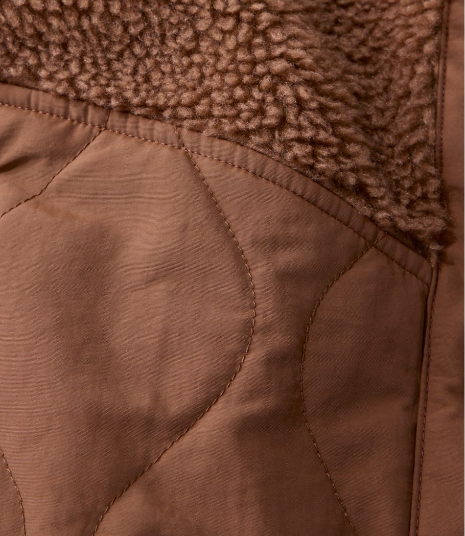 Women's Bean's Mixed Media Sherpa Fleece Jacket | L.L.Bean discount