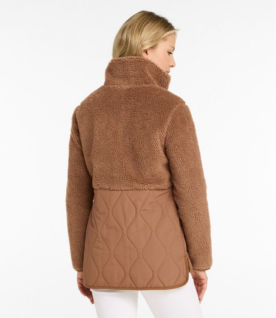 Women's Bean's Mixed Media Sherpa Fleece Jacket | L.L.Bean discount