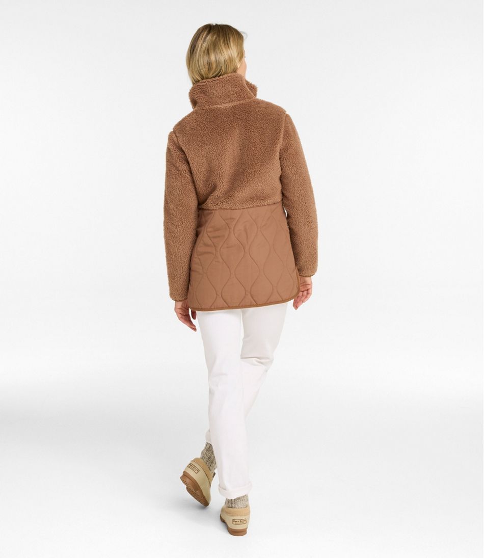 Women's Bean's Mixed Media Sherpa Fleece Jacket | L.L.Bean discount