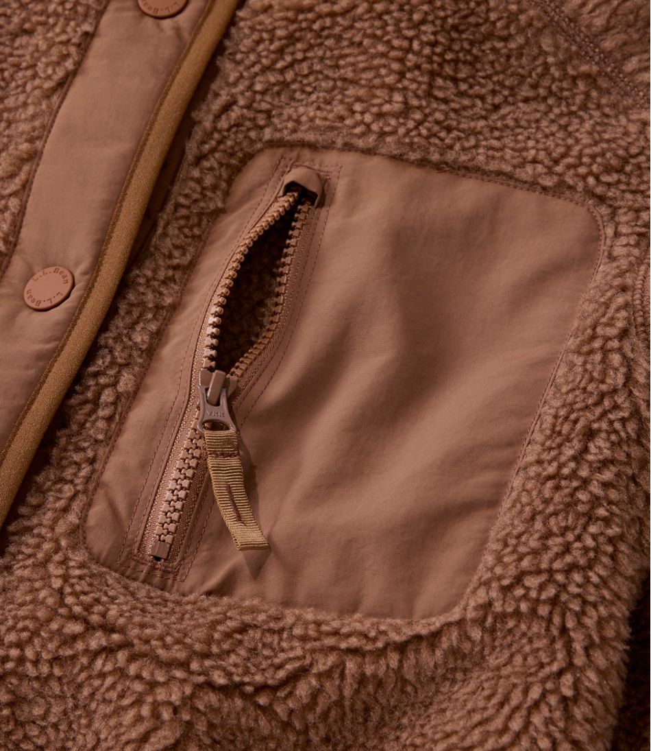 Women's Bean's Mixed Media Sherpa Fleece Jacket | L.L.Bean discount