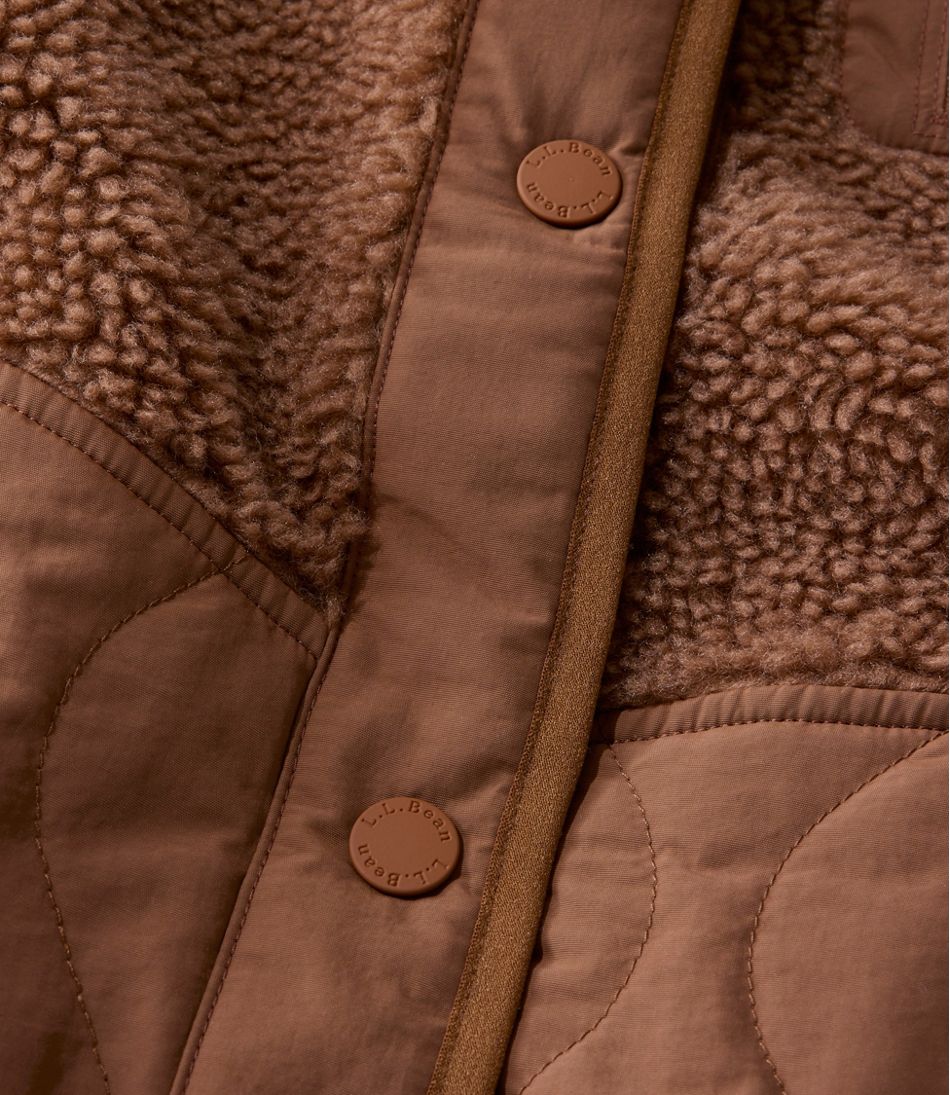 Women's Bean's Mixed Media Sherpa Fleece Jacket | L.L.Bean discount