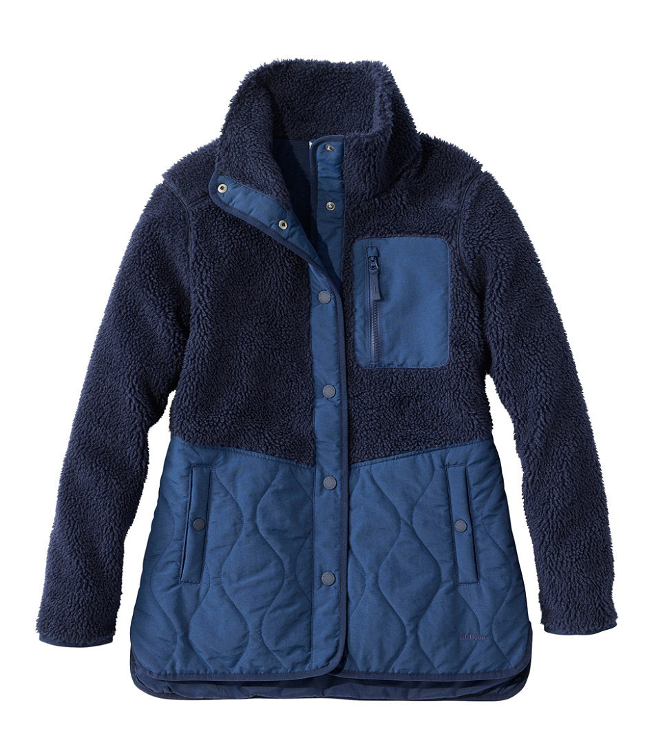 Women's Bean's Mixed Media Sherpa Fleece Jacket | L.L.Bean discount