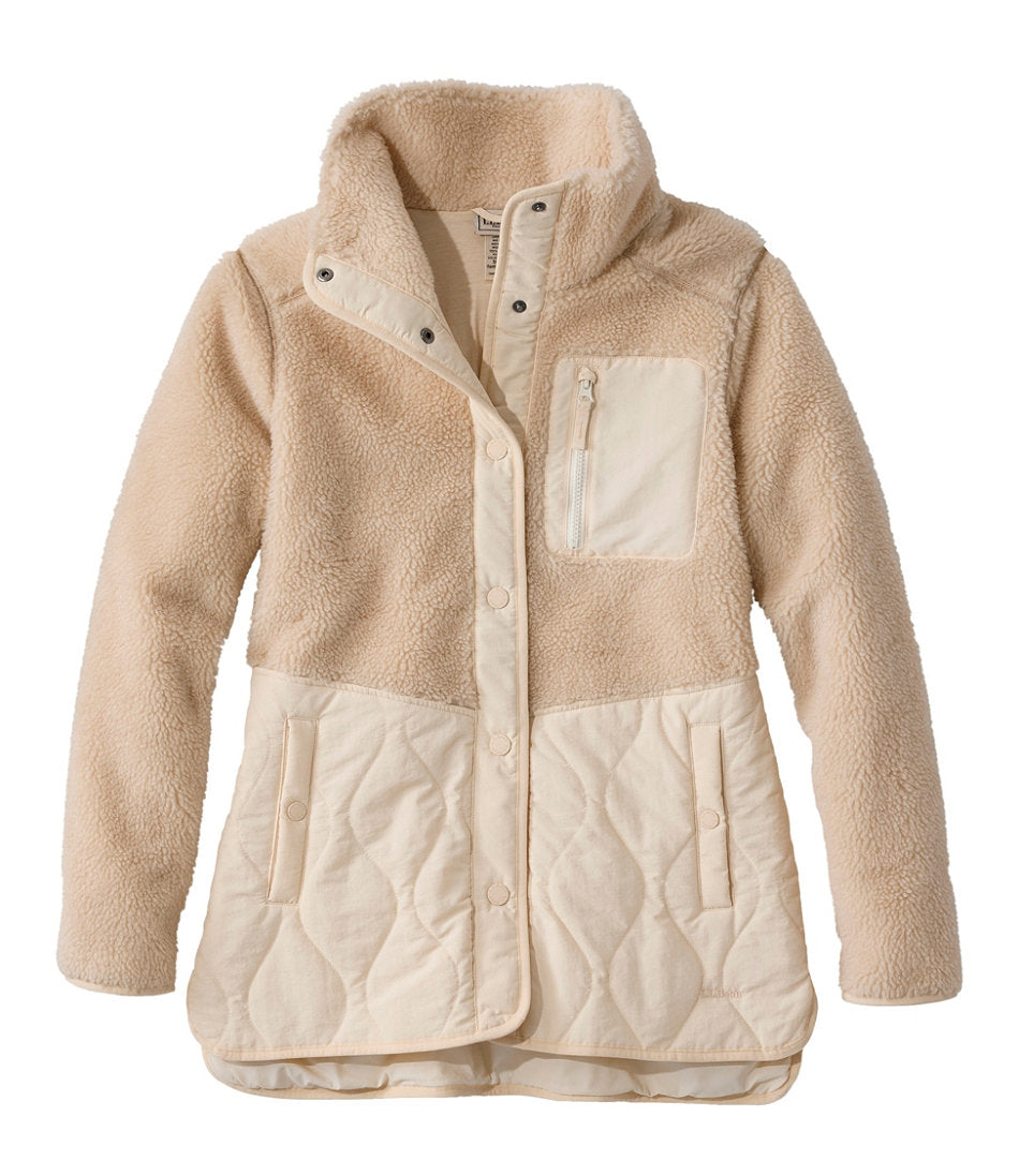 Women's Bean's Mixed Media Sherpa Fleece Jacket | L.L.Bean discount