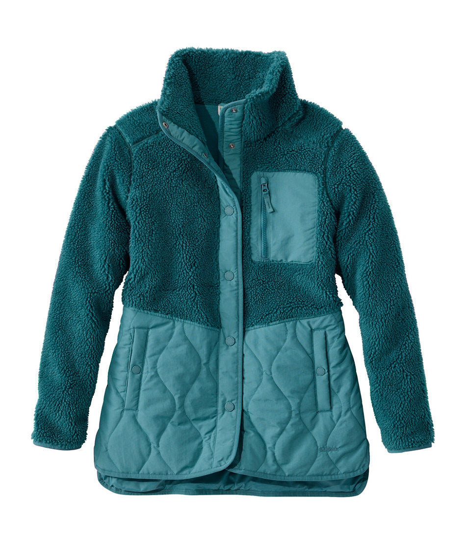 Women's Bean's Mixed Media Sherpa Fleece Jacket | L.L.Bean discount