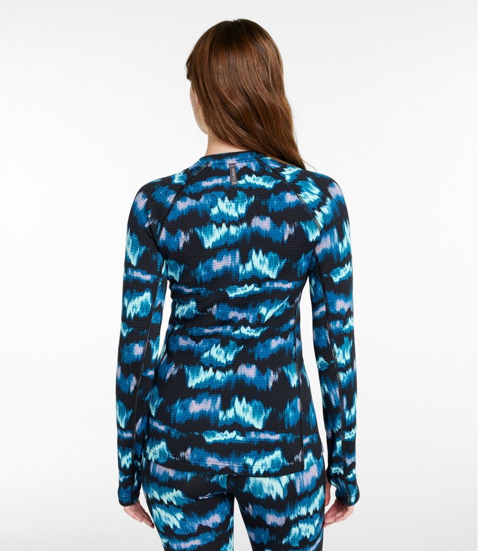 Women's L.L.Bean Heavyweight Base Layer Crew Top, Print | L.L.Bean on sale