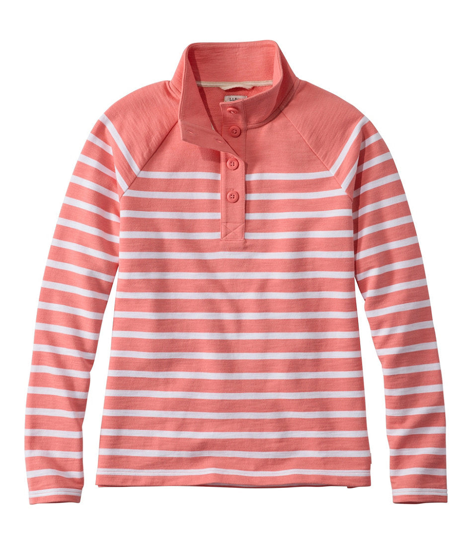 Women's Peaks Island Button Mockneck, Stripe | L.L.Bean near me