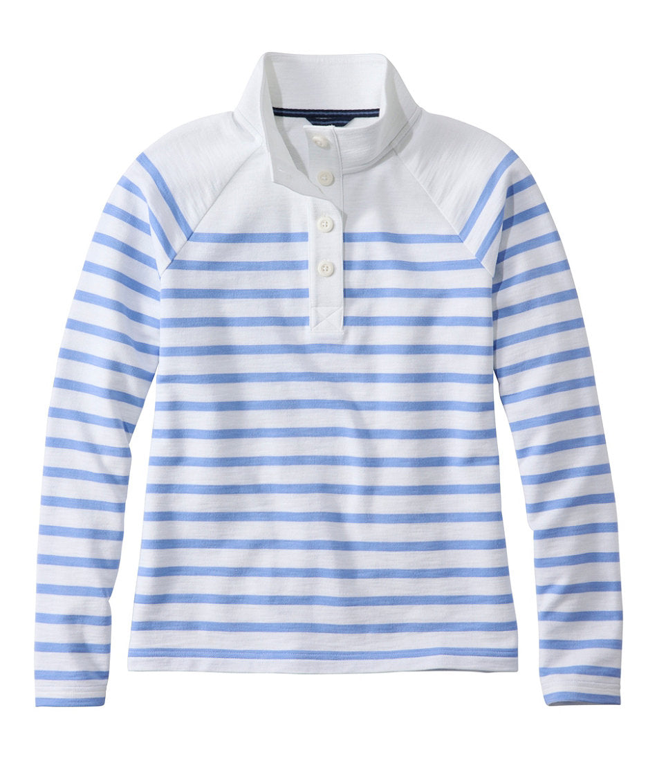 Women's Peaks Island Button Mockneck, Stripe | L.L.Bean near me