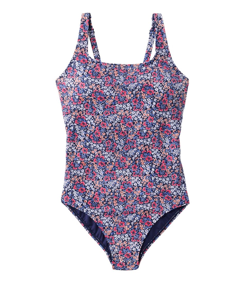 Women's L.L.Bean Coastal Essential Scoop Tanksuit, Print | L.L.Bean sale