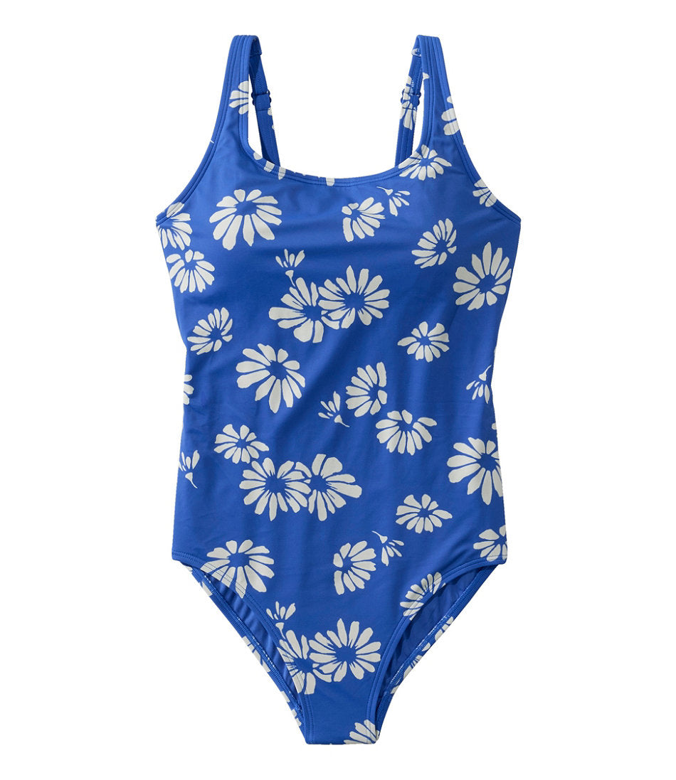 Women's L.L.Bean Coastal Essential Scoop Tanksuit, Print | L.L.Bean sale