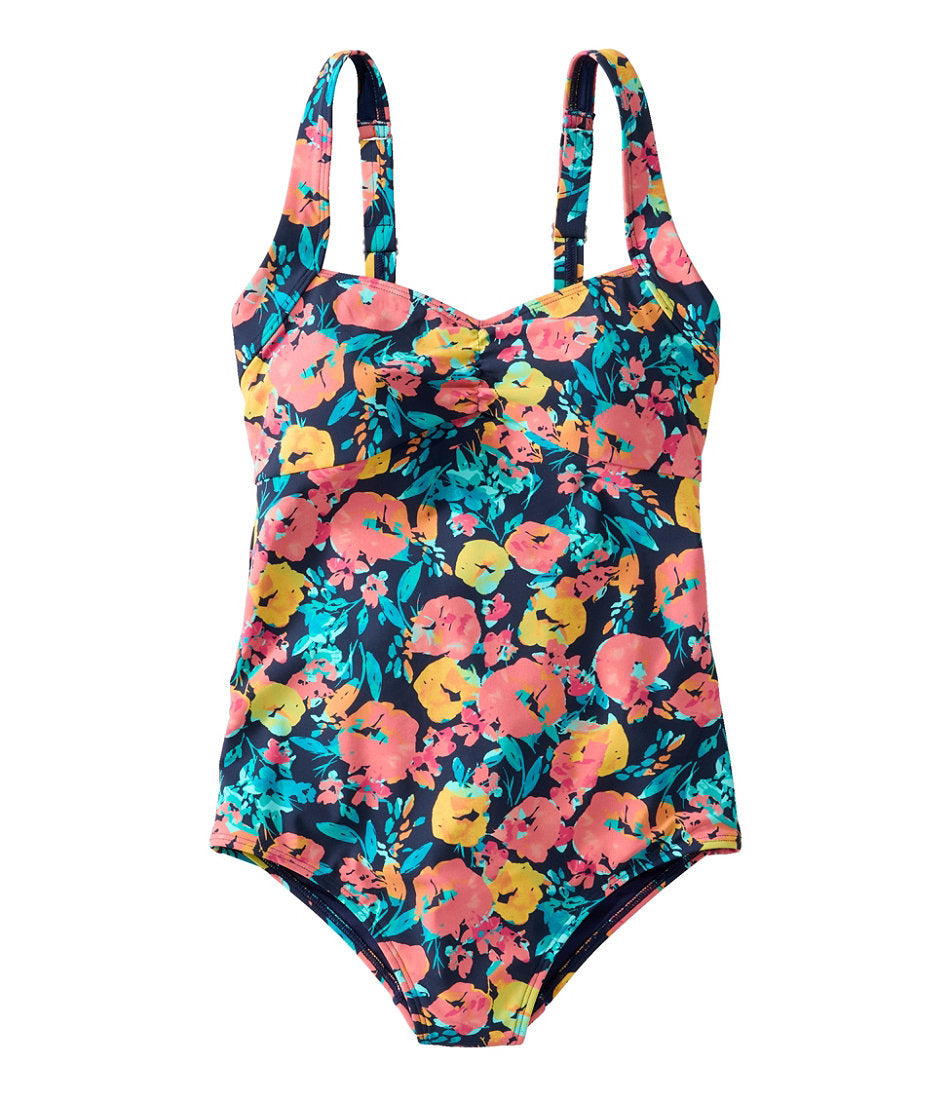 Women's Shaping Swimwear, Sweetheart Tanksuit Print | L.L.Bean online
