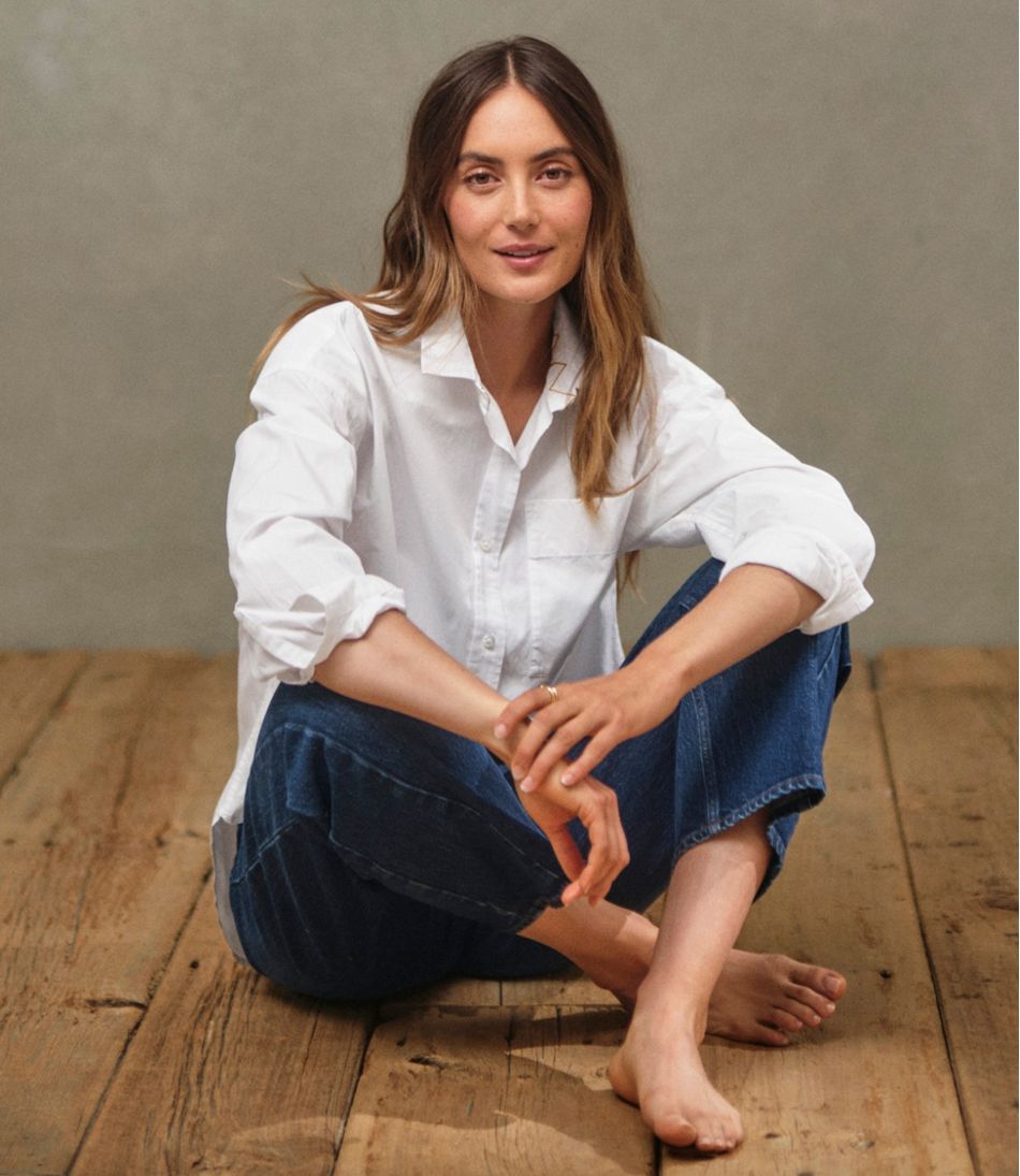 Women's Signature Premium Essential Poplin Shirt, Long-Sleeve | L.L.Bean sale